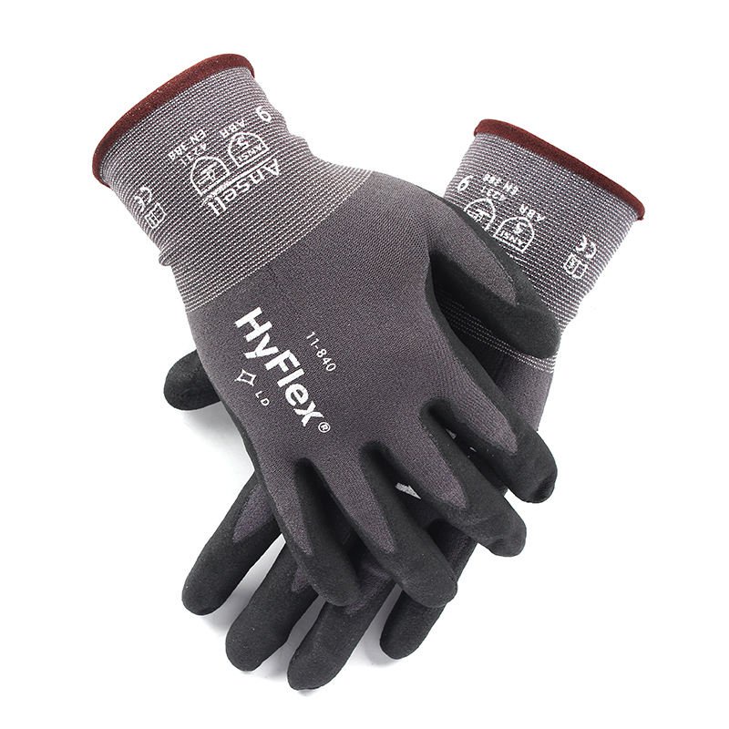 Ansell Hyflex Safety Gloves Nylon Nitrile Mechanical Maintenance