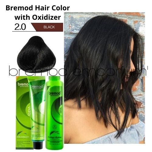 Black Bremod Hair Color With Oxidizer Set Shopee Philippines