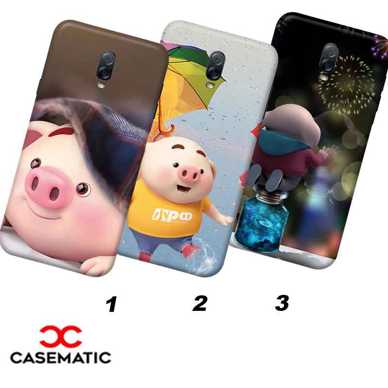 Pig Snap Case Matte Huawei Enjoy 9 Mate 30 P10 P20 P30 Y5 Y6 Y9