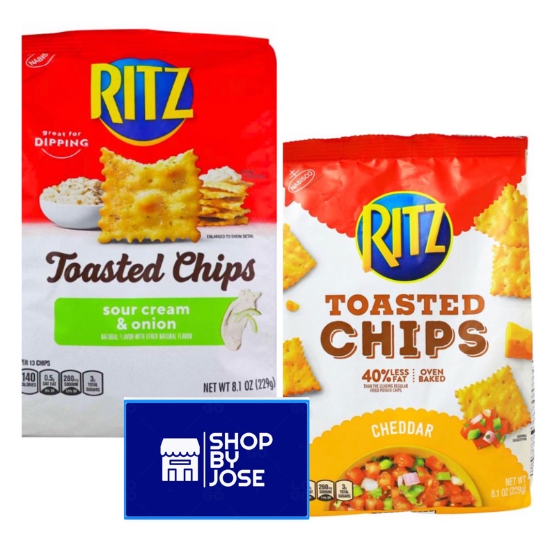 Nabisco Ritz Toasted Chips Oven Baked Cheddar And Sour Cream 229g