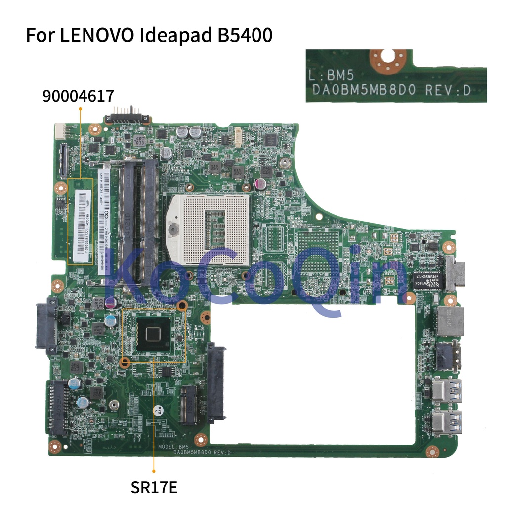 For LENOVO Ideapad B5400 M5400 PGA947 Notebook Mainboard DA0BM5MB8D0