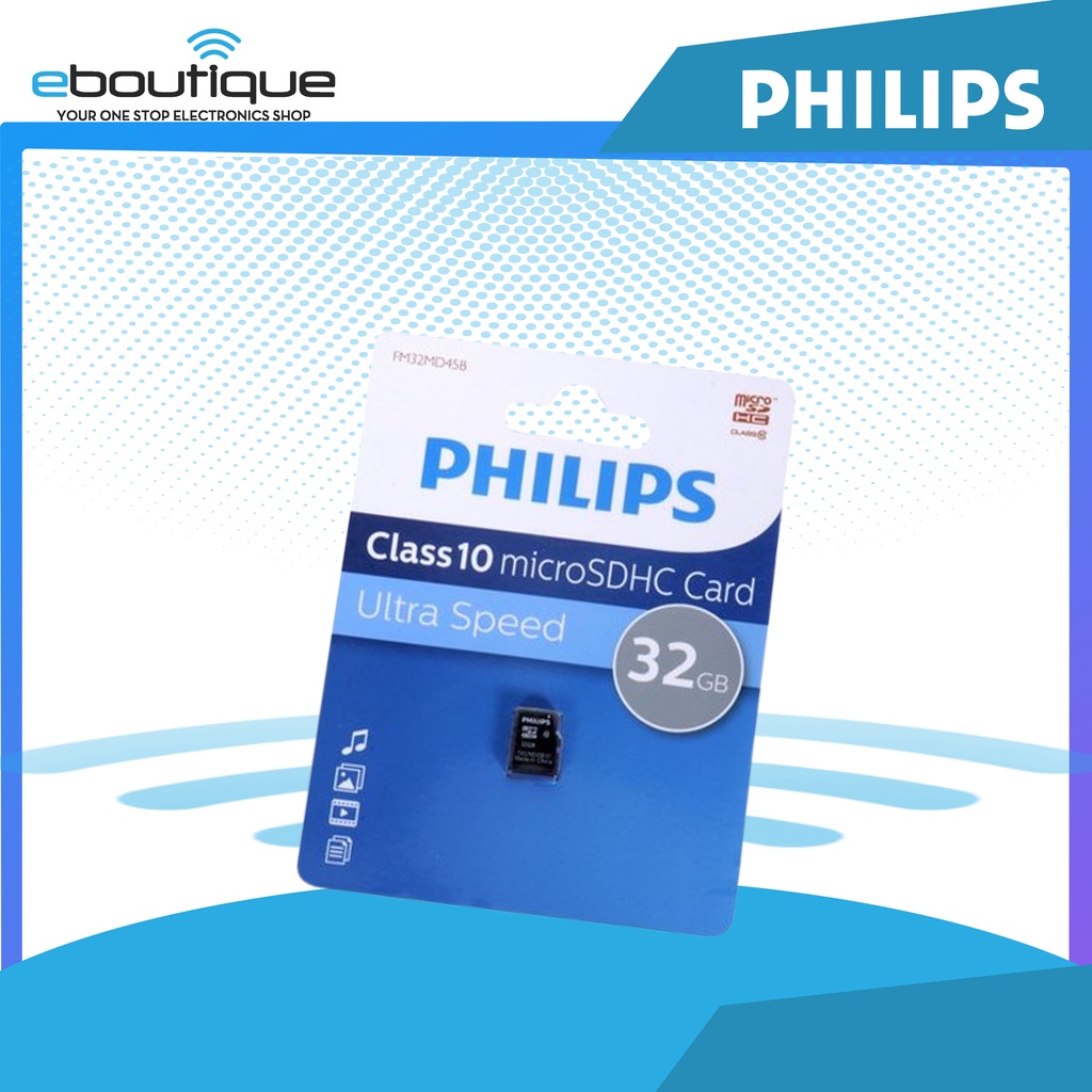 Philips Ultra Speed Micro Sd Card Sdhc Gb Class Memory Fm Md B