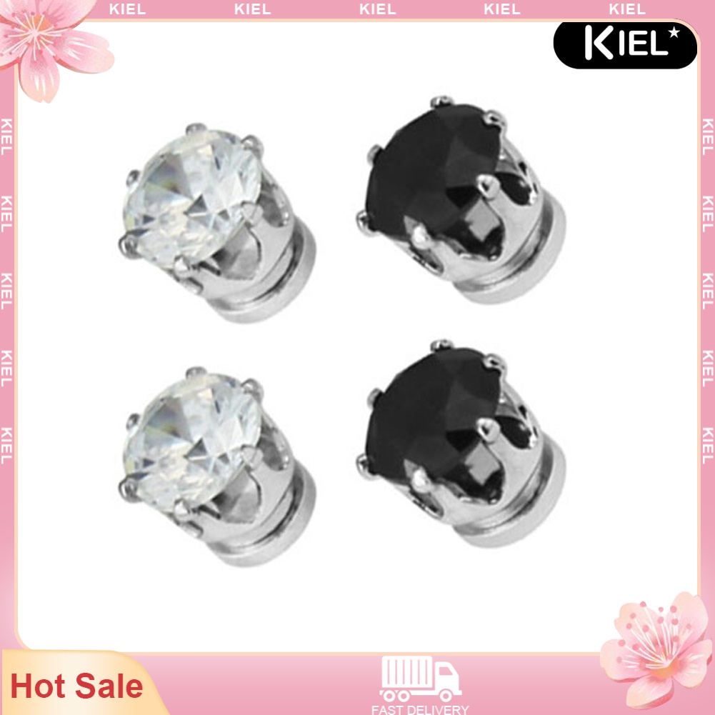 Kiel 1 Pair Hot Popular Clip No Piercing Magnet Stud Earrings Shopee