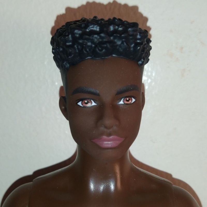 Ken Barbie Fashionistas Doll African American Nude Preloved Shopee