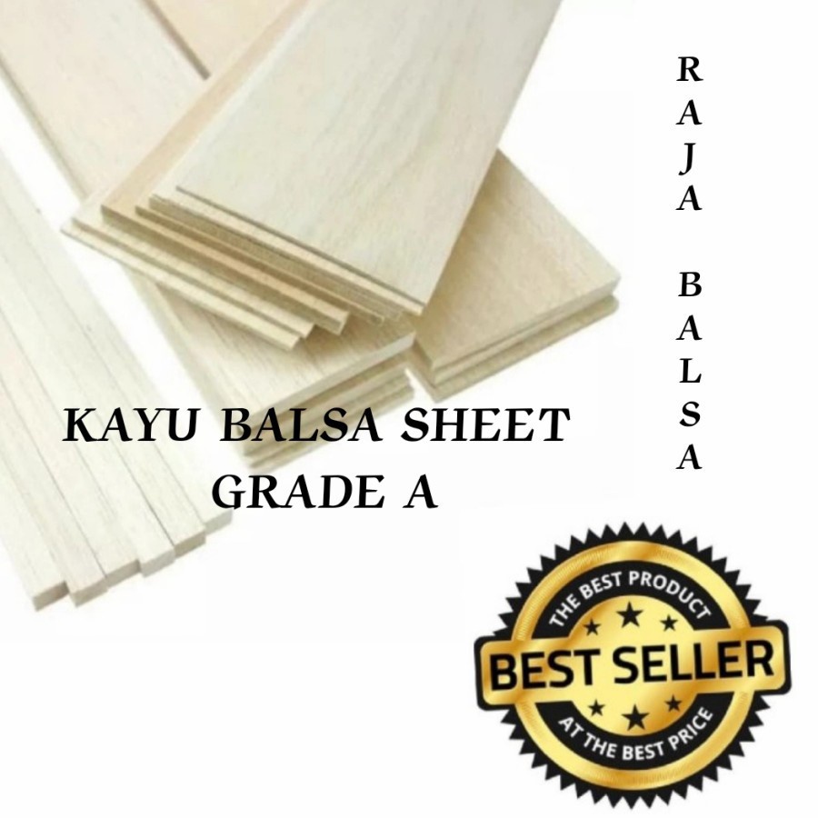 Grade A Balsa Wood 1 5mm X 10cm X 100cm Lightweight Sheet Board White