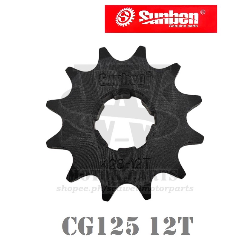 ENGINE SPROCKET SUNBEN FOR CG125 428 12T 16T Shopee Philippines