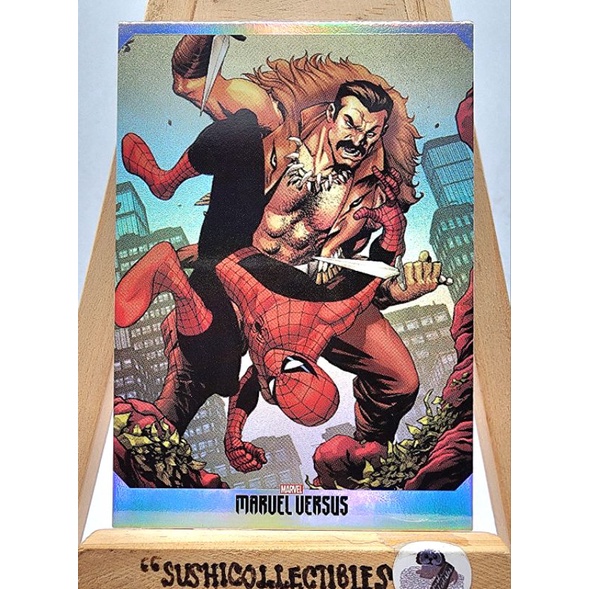 Marvel 1x Spiderman Vs Kraven Foil 122 2022 Panini Marvel Versus