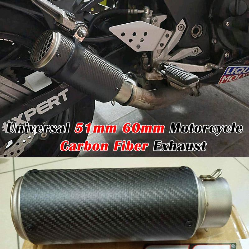 Universal 51mm 60mm 61mm Motorcycle Racing Project Exhaust Escape