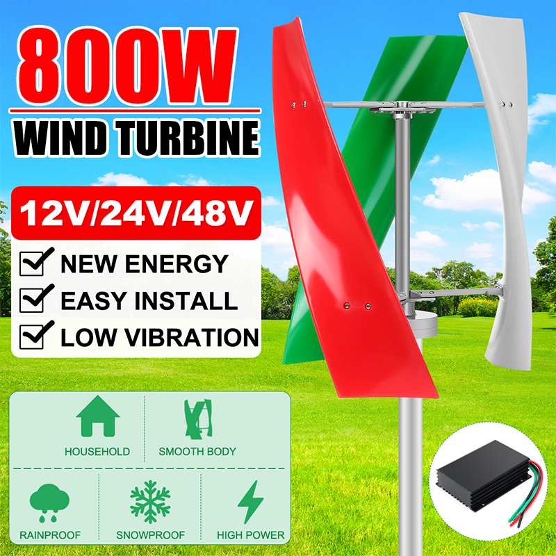 Energy Windmill 400W 600W 800W 12V 24V 48V Lantern Vertical Axis