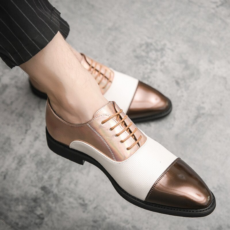 T19X 2022 Pointed Toe Men Dress Shoes Fashion Business Casual Shoes