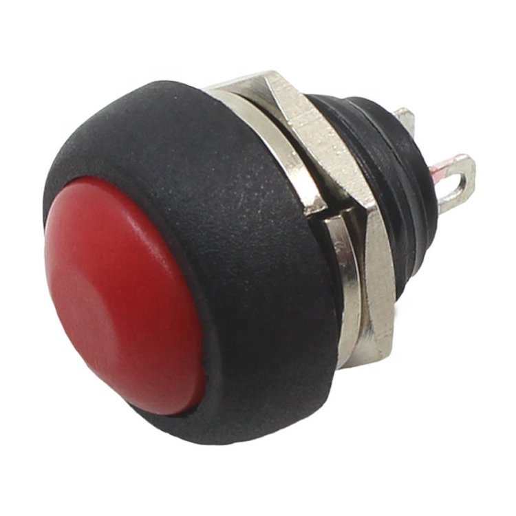 PBS 33B 12mm On Off Switch Mini Waterproof Reset Momentary Push Button