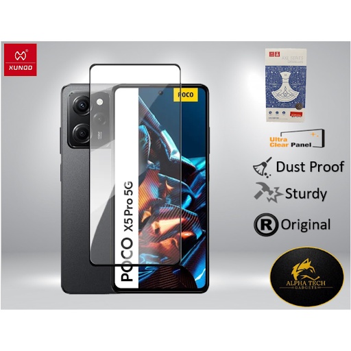 POCO X6 PRO X6 X5 PRO X5 5G XUNDD Axe Series Full Tempered Glass