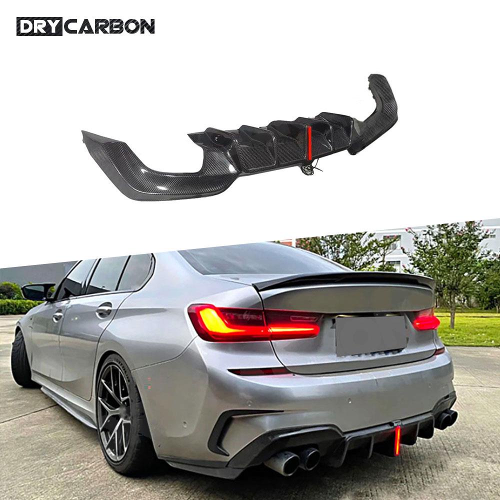 Carbon Fiber Rear Bumper Spoiler Lip Chin Diffuser Bodykits Accessories