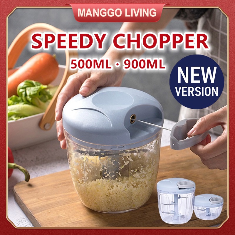 Hand Chopper Manual Rope Food Processor With Pounding Garlic Cutting