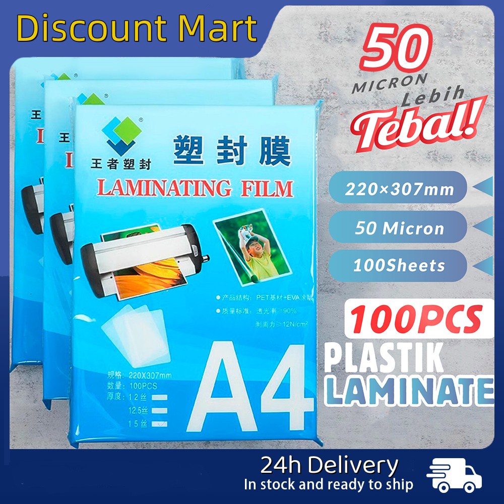 Pcs Plastik Laminating Pouch Film For Photo Paper A Mm