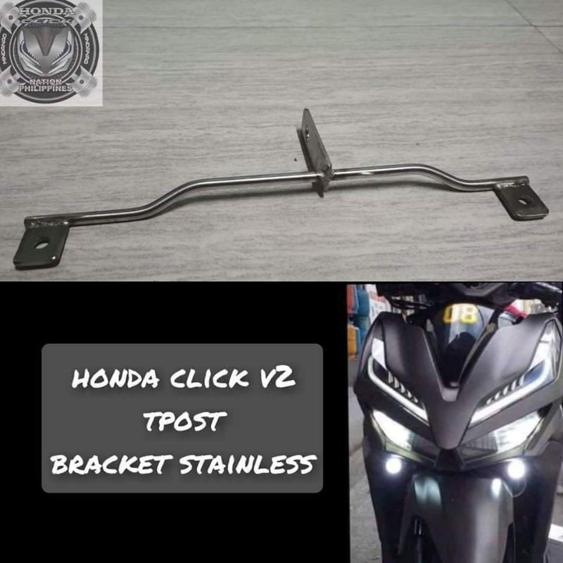 Honda Click V Stainless Tpost Bracket For Mini Driving Light Shopee