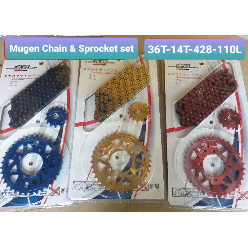 Hot Salemugen Chain Sprocket Kit Chain Sprocket Set C Rusi