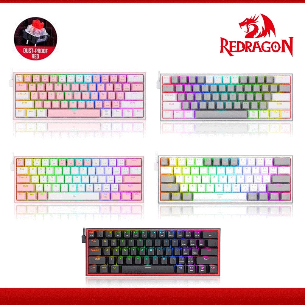 Redragon Fizz Rgb Wired Gaming Mechanical Keyboard K Rgb Dust