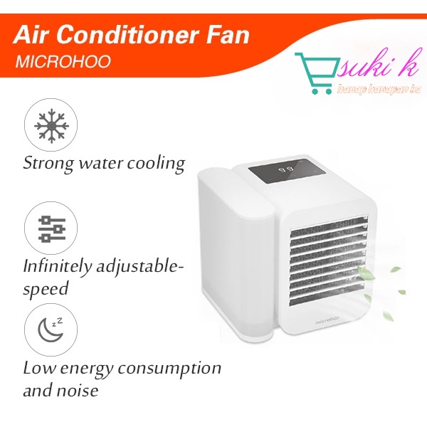 Hot Salexiaomi Microhoo In Mini Airconditioner Fan Touchscreen