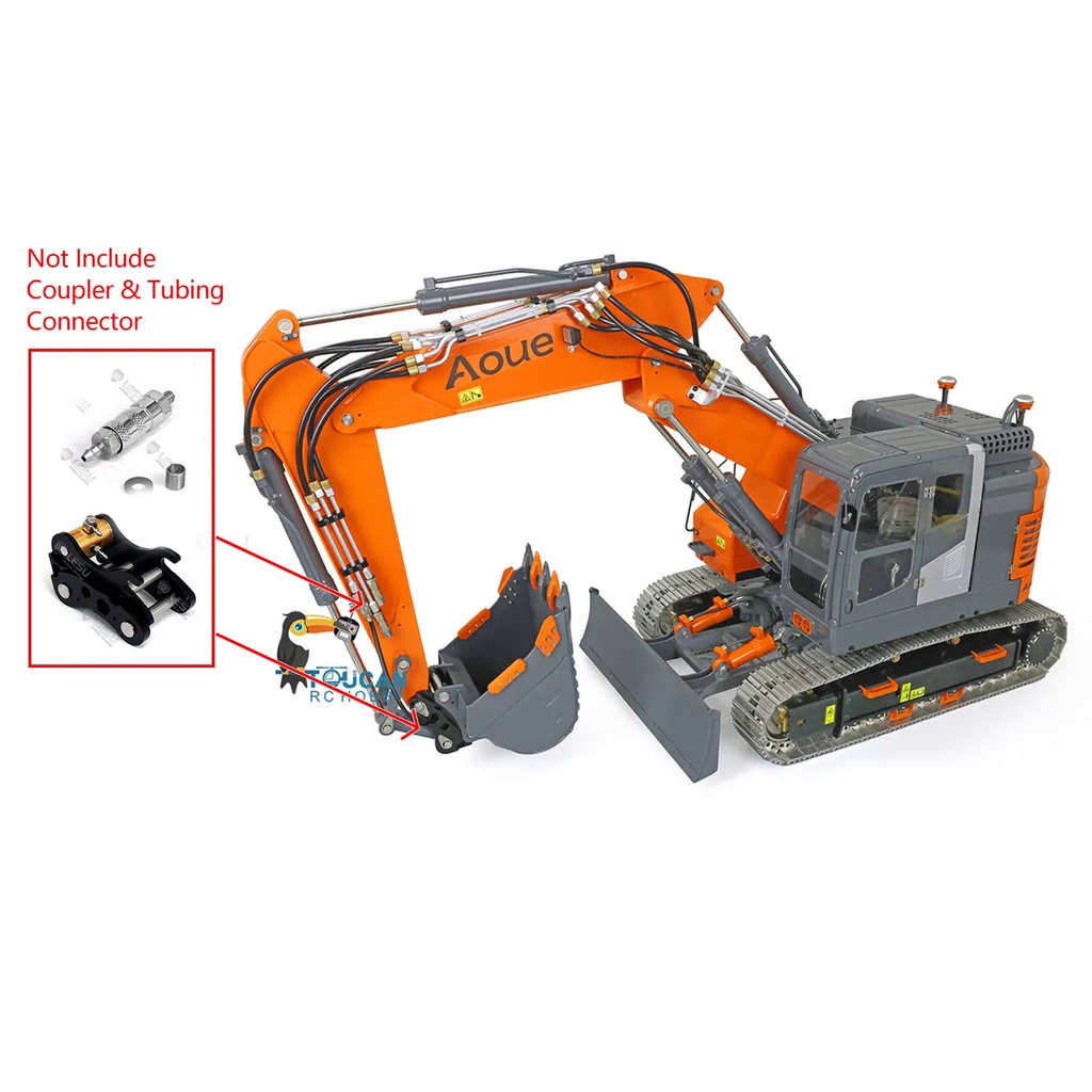 Lesu Rc Excavator Aoue Et L Metal Hydraulic Assembled Remote