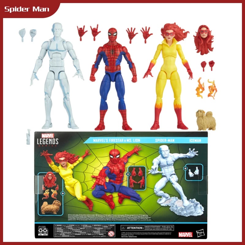 Marvel Legends Spider Man And His Amazing Friends Spider Man Iceman