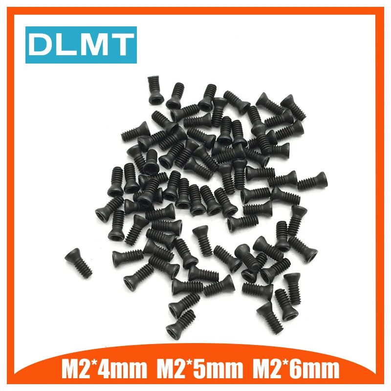 419 M2 4mm M2 5mm M2 6mm 50Pcs Insert Torx Screw For Replaces Carbide