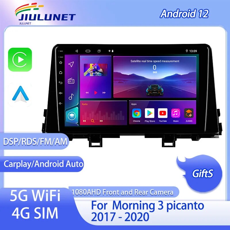 63q JIULUNET For Kia Morning 3 Picanto 2017 2020 Android 11 Head Unit