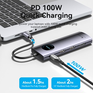 Vention In Usb C Hub Mst Docking Station K Hz Gbps Aluminum