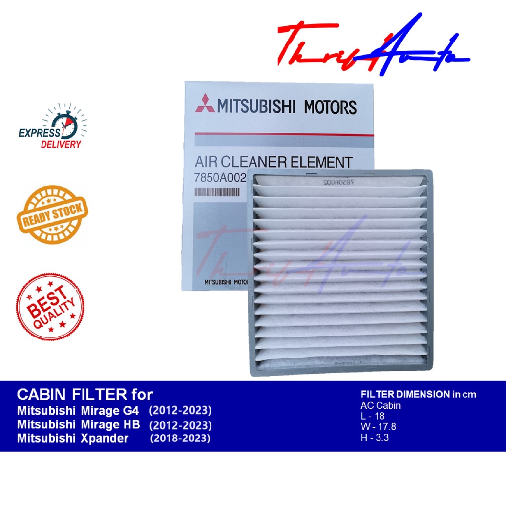 Ac Cabin Filter For Mitsubishi Mirage G Hb Xpander