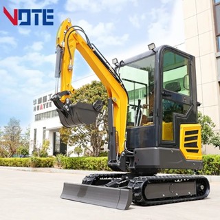 VOTE VTW 18 China Cheap Mini Crawler Hydraulic Excavator Red Green