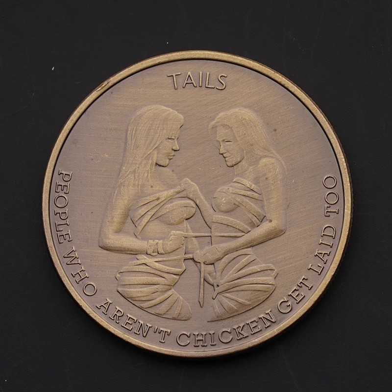 Bronze Coins Sex Coin Collections Chicks Get Laid Heads Tails Plated