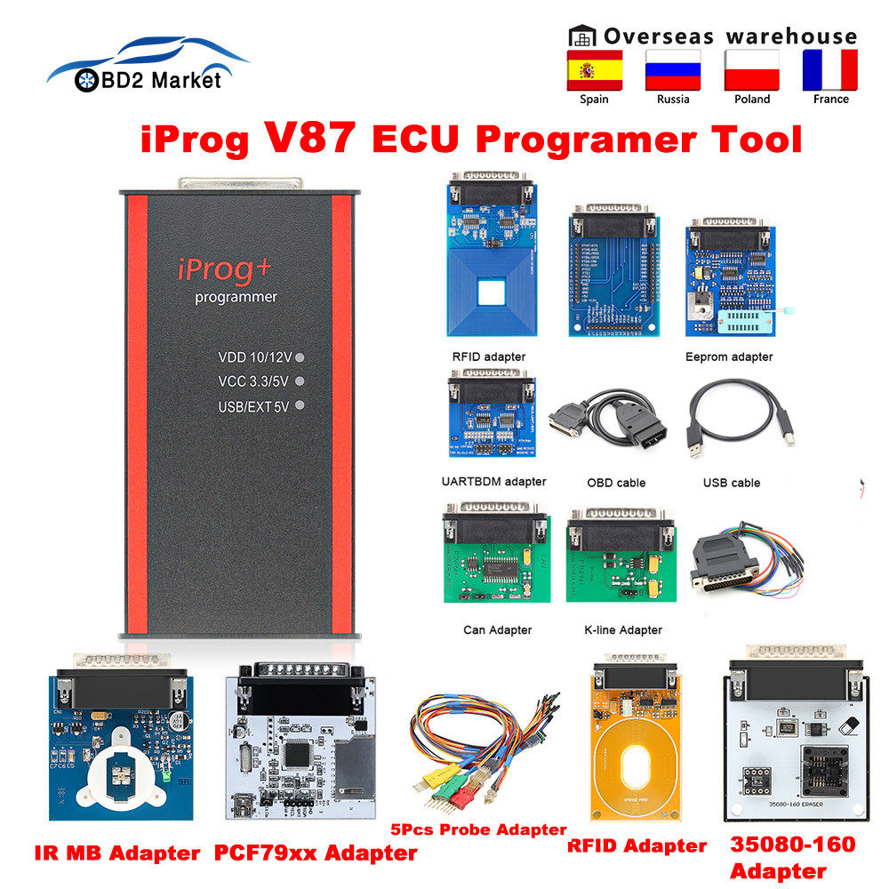 Full Iprog Pro V Ecu Key Programmer Iprog Eeprom Immo Car