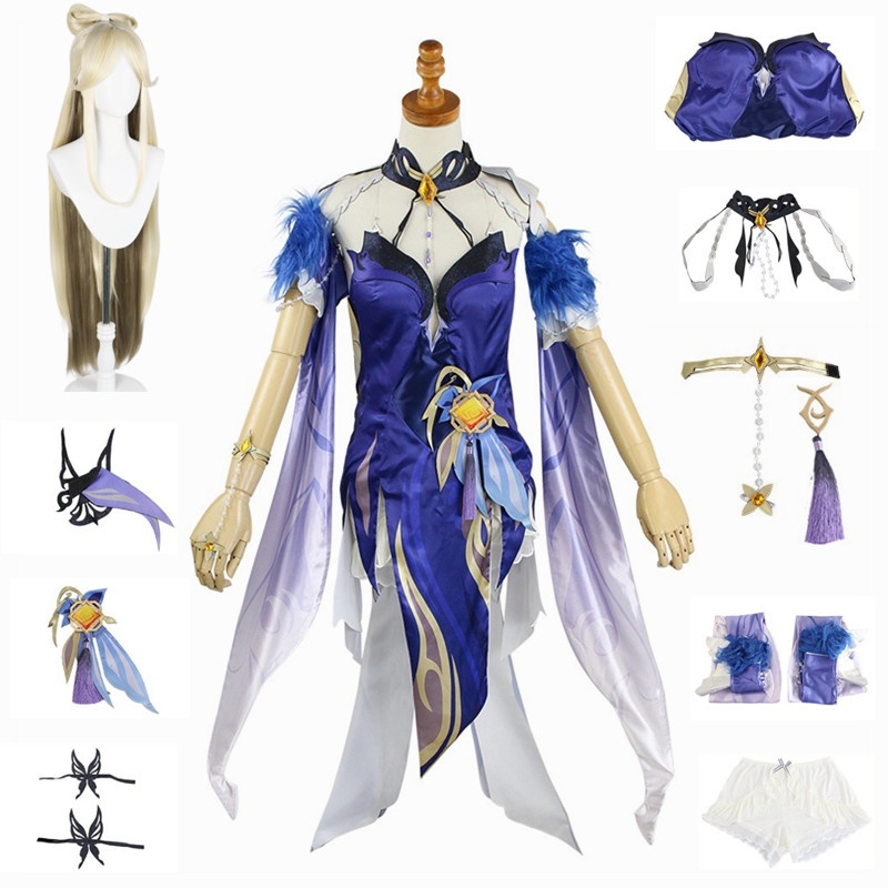 Game Genshin Impact Ningguang New Skin Cosplay Costume Orchid S