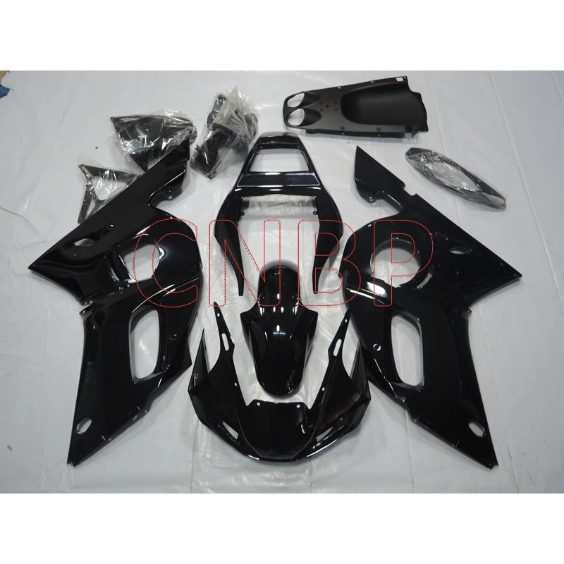 유Plastic Fairings for YAMAHA YZFR6 1998 2002 Black Full Body Kits