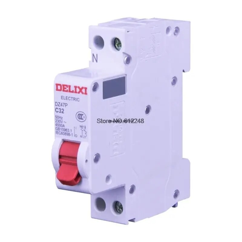 DELIXI Circuit Breaker 6A 10A 16A 25A 32A 40A DPN 1P N 4 5KA 230V DZ47P