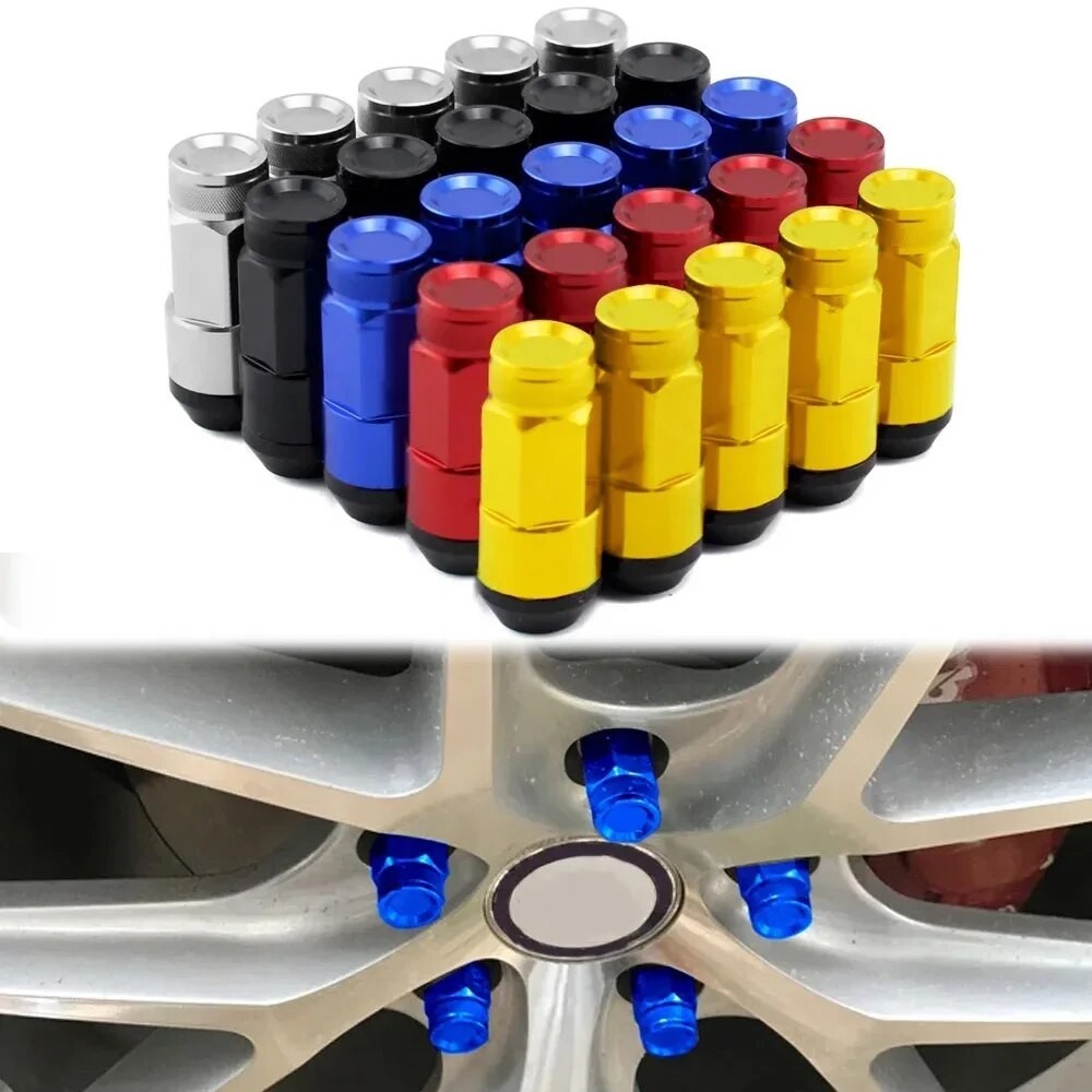 Pcs Car Wheel Lug Nuts Extended Tuner Aluminum Racing Modification