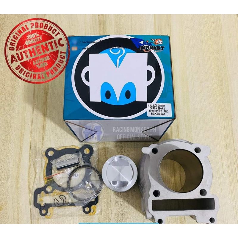 Racing Monkey Cylinder Block 59mm Mio Sporty Amore Soulty Shopee