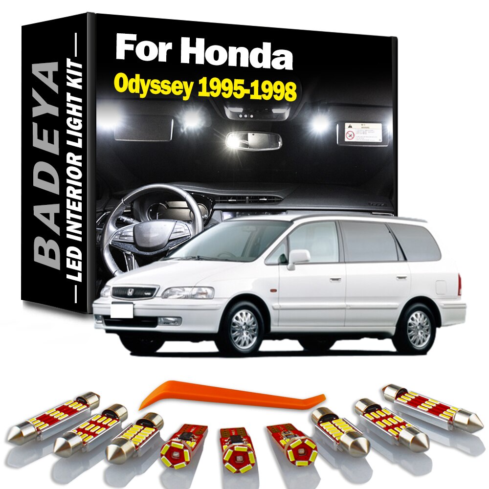 BADEYA 13Pcs LED Bulbs Interior Map Dome Reading Light Kit For Honda