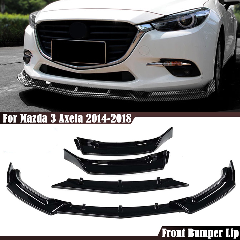 Pcs Car Front Bumper Spoiler Lip Body Kit Diffuser Guard For Mazda