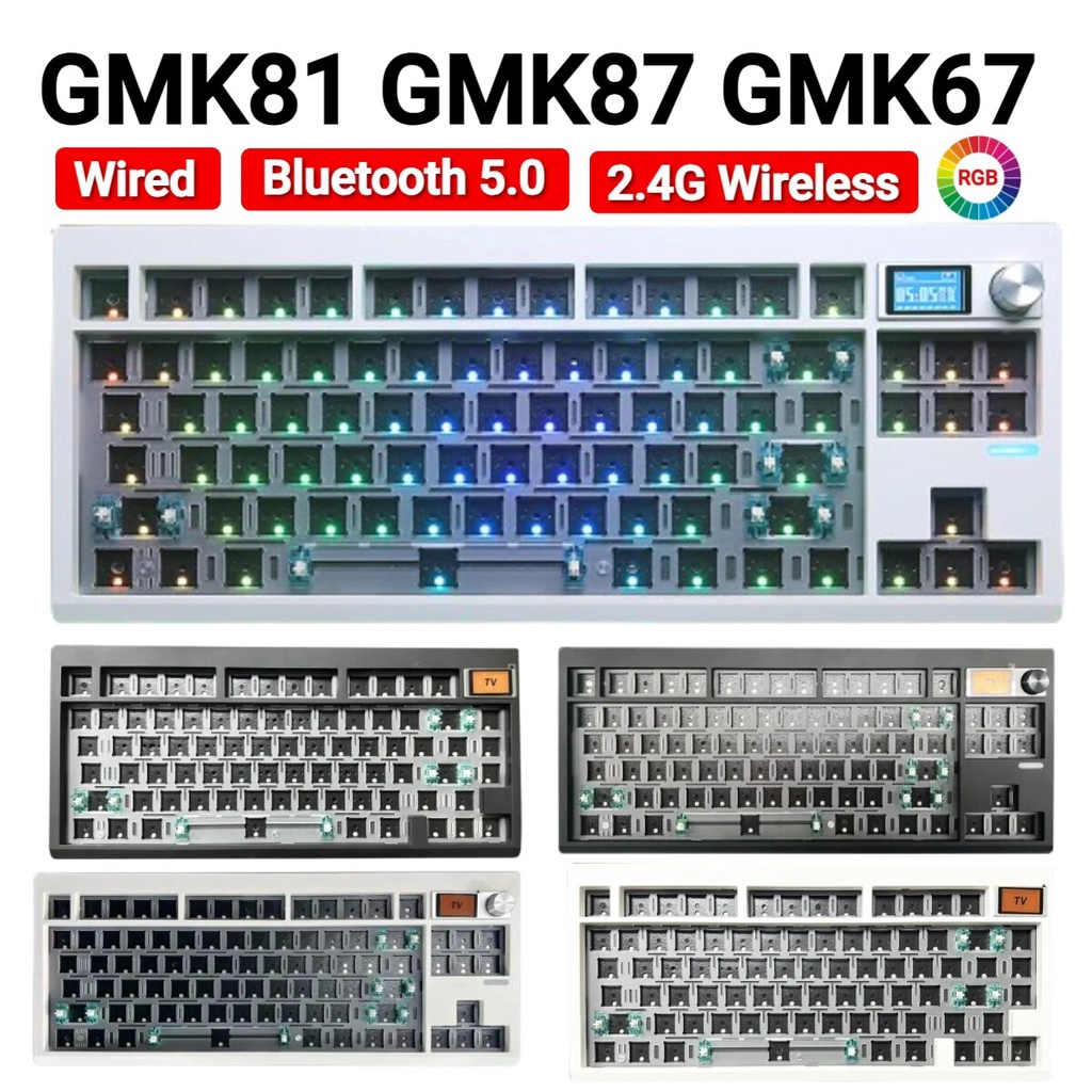 Gmk Gmk Gmk Hot Swappable Mechanical Keyboard Kit Bluetooth