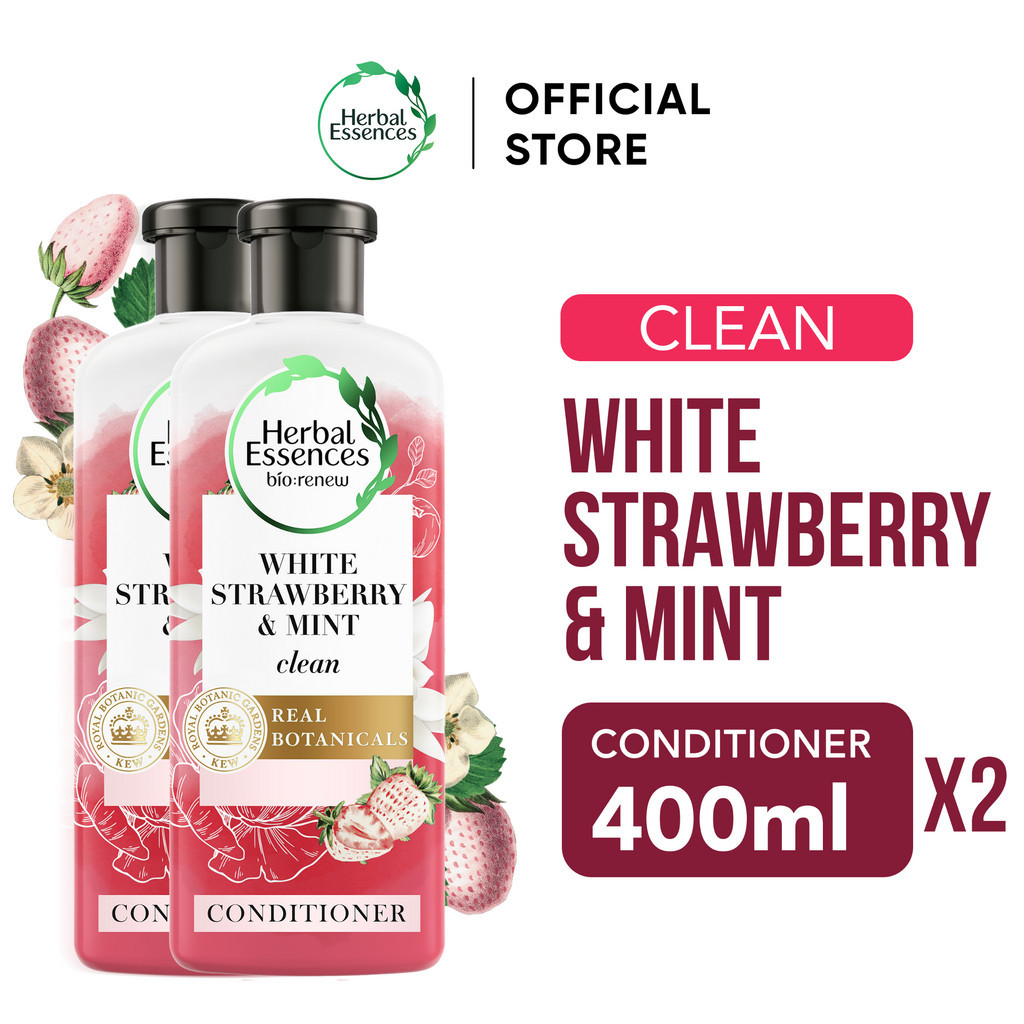 Herbal Essences Bio Renew White Strawberry Mint Clean Natural Origin