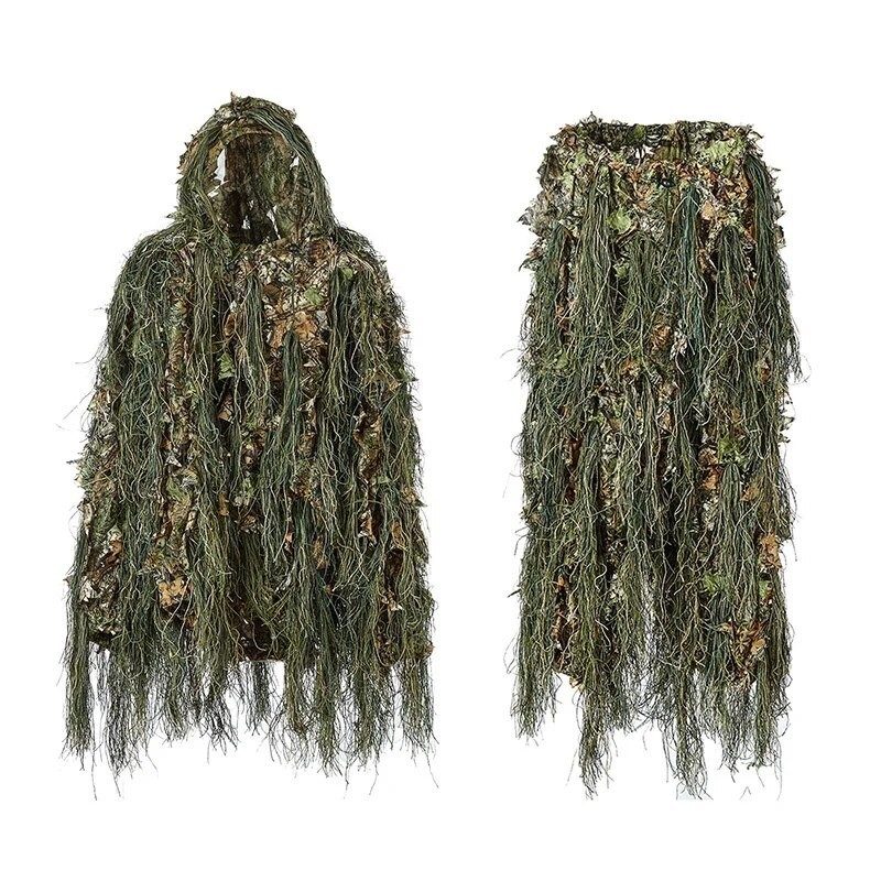 93P Ghillie Hunting Woodland 3D Bionic Leaf Disguise Uniform Cs