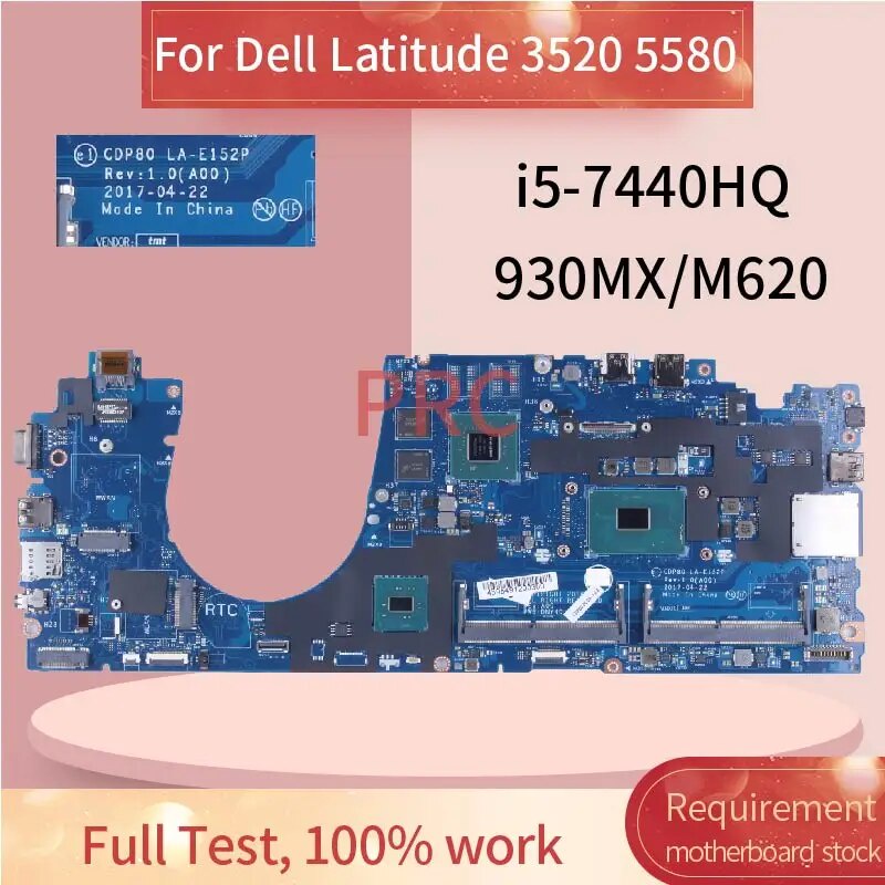 V La E P For Dell Latitude Laptop Motherboard I I E