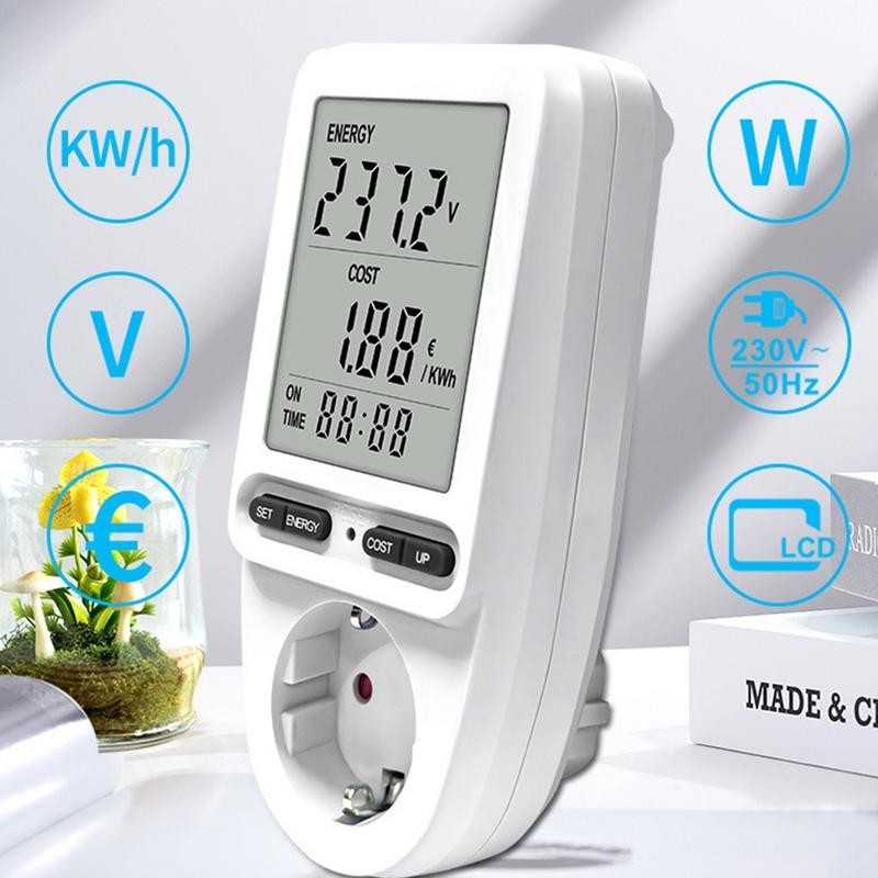 Smart V Electricity Power Meter Wattmeter Lcd Energy Meter Socket