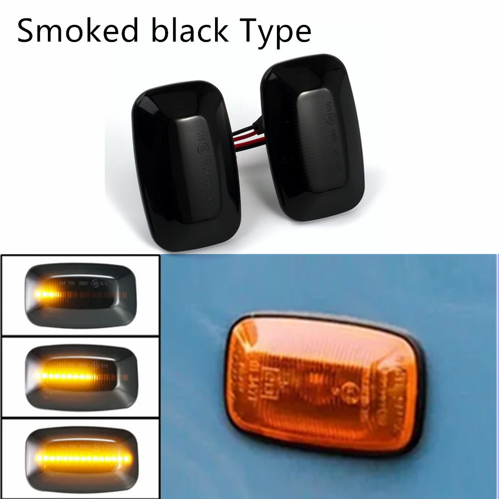 Pcs Led Dynamic Turn Signal Light Side Marker Fender Side Repeater