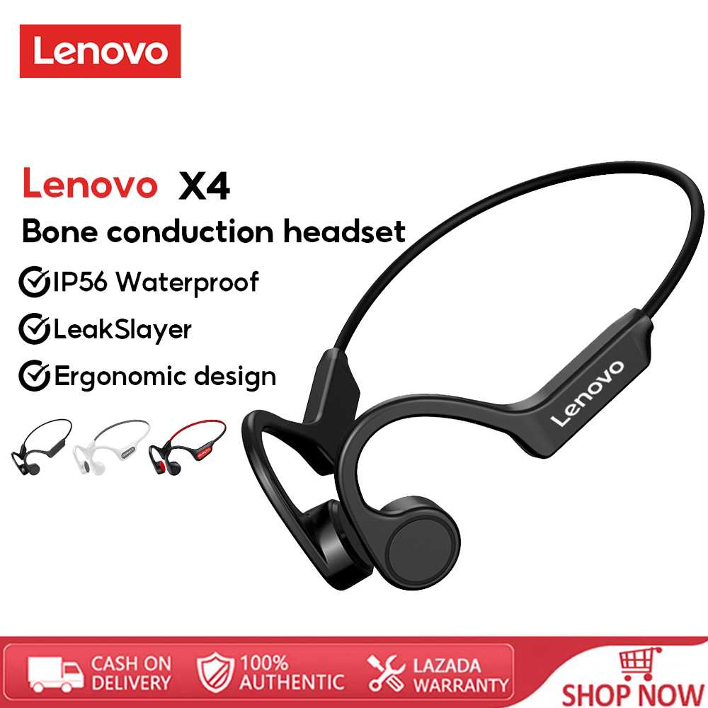 Lenovo X4 Bone Conduction Headphone Bluetooth Earphone Gaming Headset