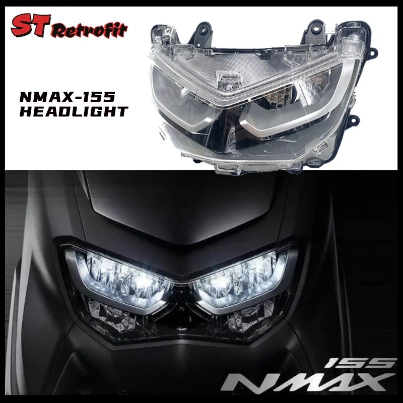 Y Nmax Led Headlight Headlamp Assembly Front Twin Head