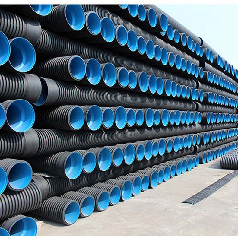 Plastic Black Polyethylene Drainage Culvert Hdpe Double Wall Large Size