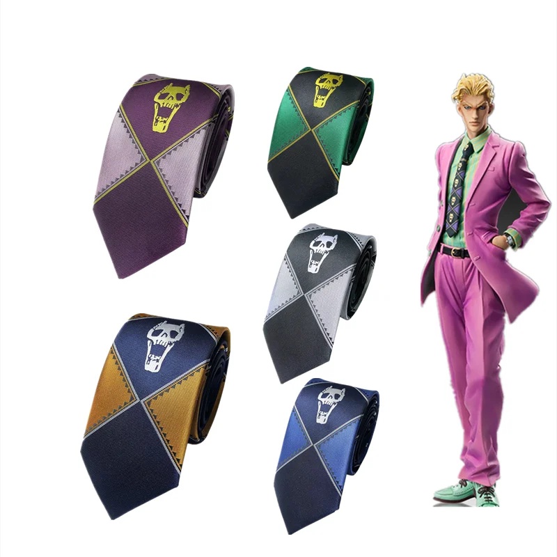 Anime Jojo S Bizarre Adventure Kira Yoshikage Cosplay Tie Killer