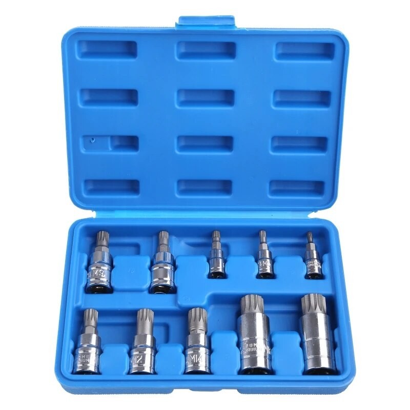 Pcs Xzn Point Triple Square Spline Bit Socket Set Tamper Proof